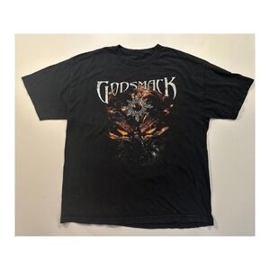 Godsmack Tour 2019 Graphic T Shirt Black Short Sleeve Band Tee 881